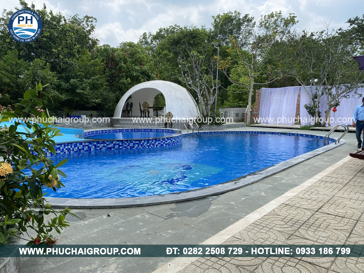 Hồ Bơi Khách Hàng Anh Tín - Bình Phước - phuchaigroup.com
