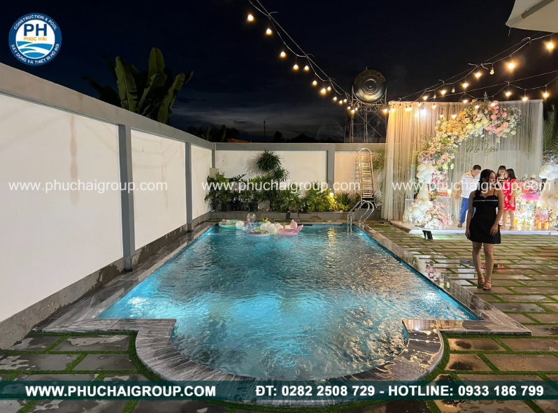 Thiết kế độ sâu hồ bơi gia đình tối ưu chi phí và kết cấu xây dựng