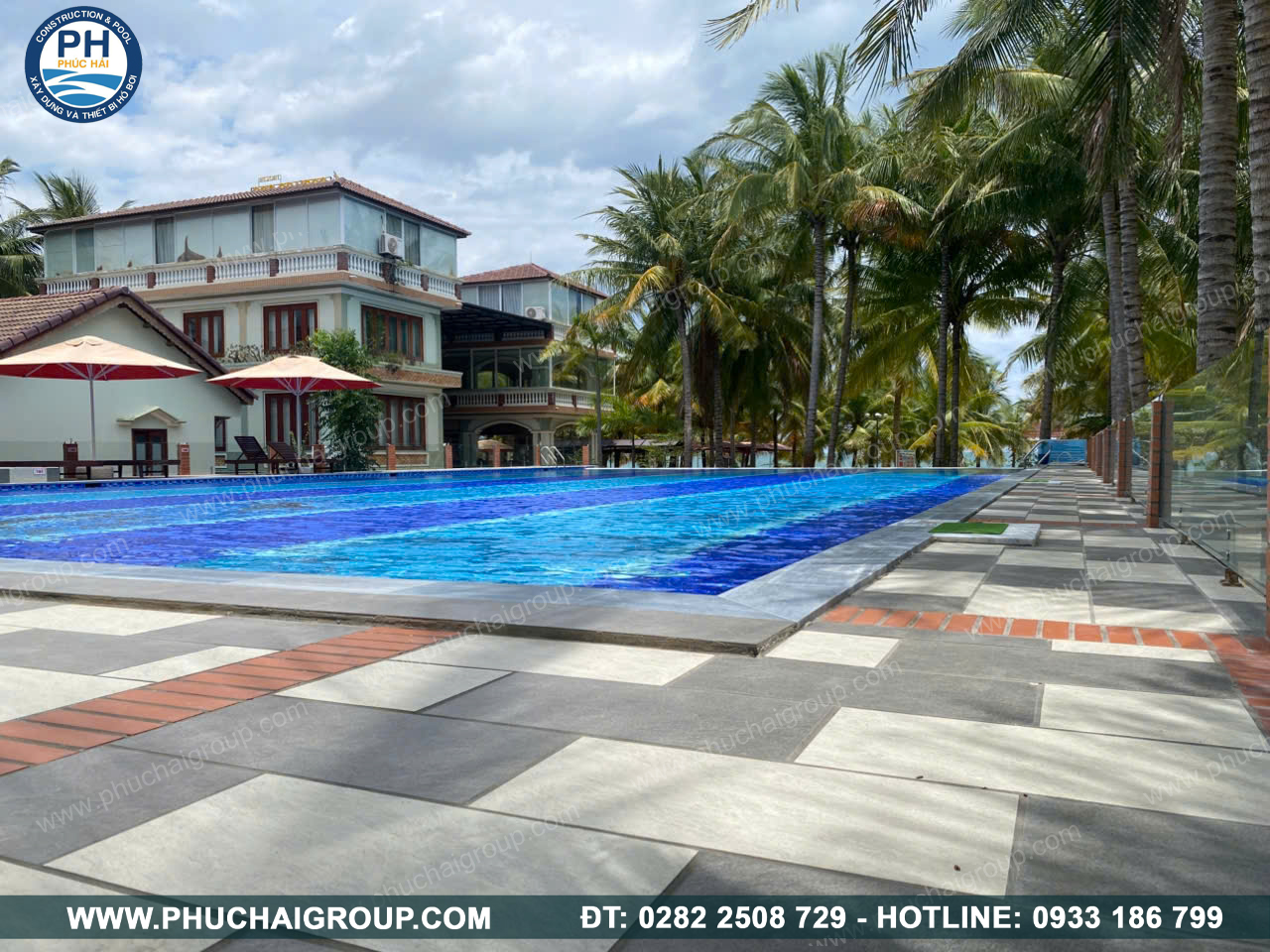 Hồ bơi tràn viền biệt thự Cần Thơ