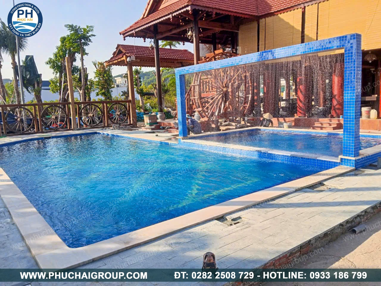 Phúc Hải Group có kinh nghiệm thi công hồ bơi hơn 20 năm kinh nghiệm