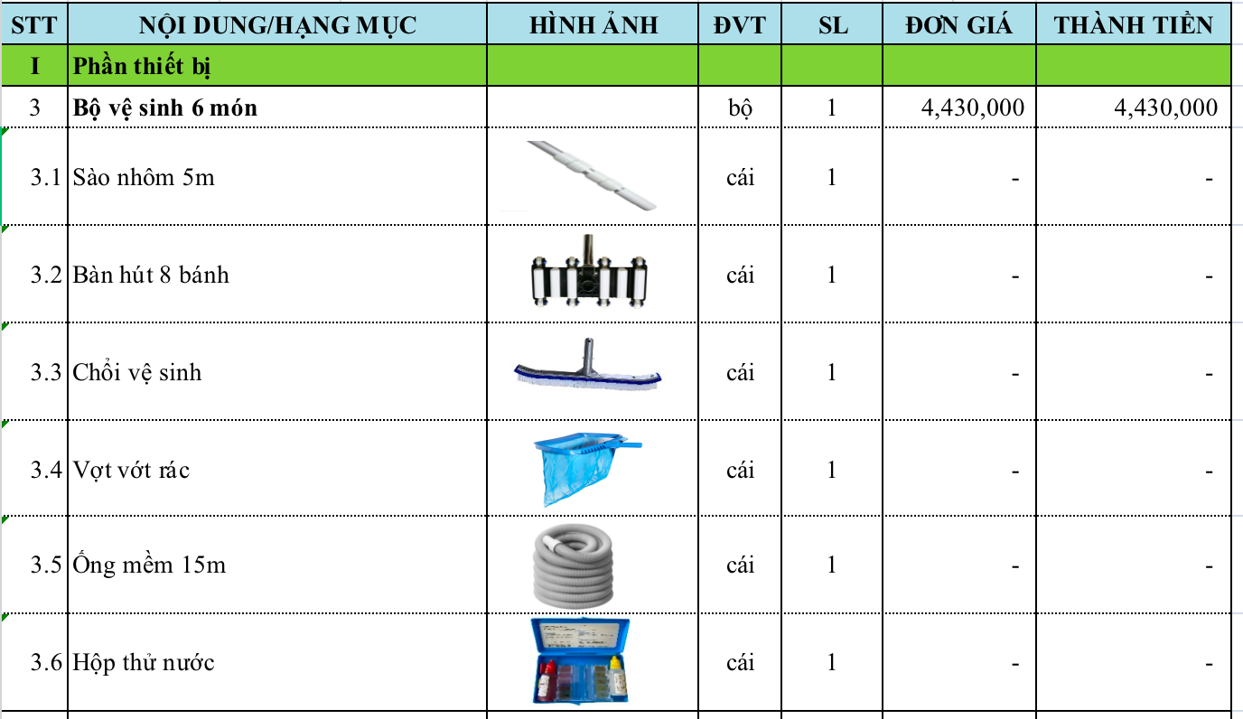 Phúc Hải Group cung cấp bộ vệ sinh 6 món tiêu chuẩn