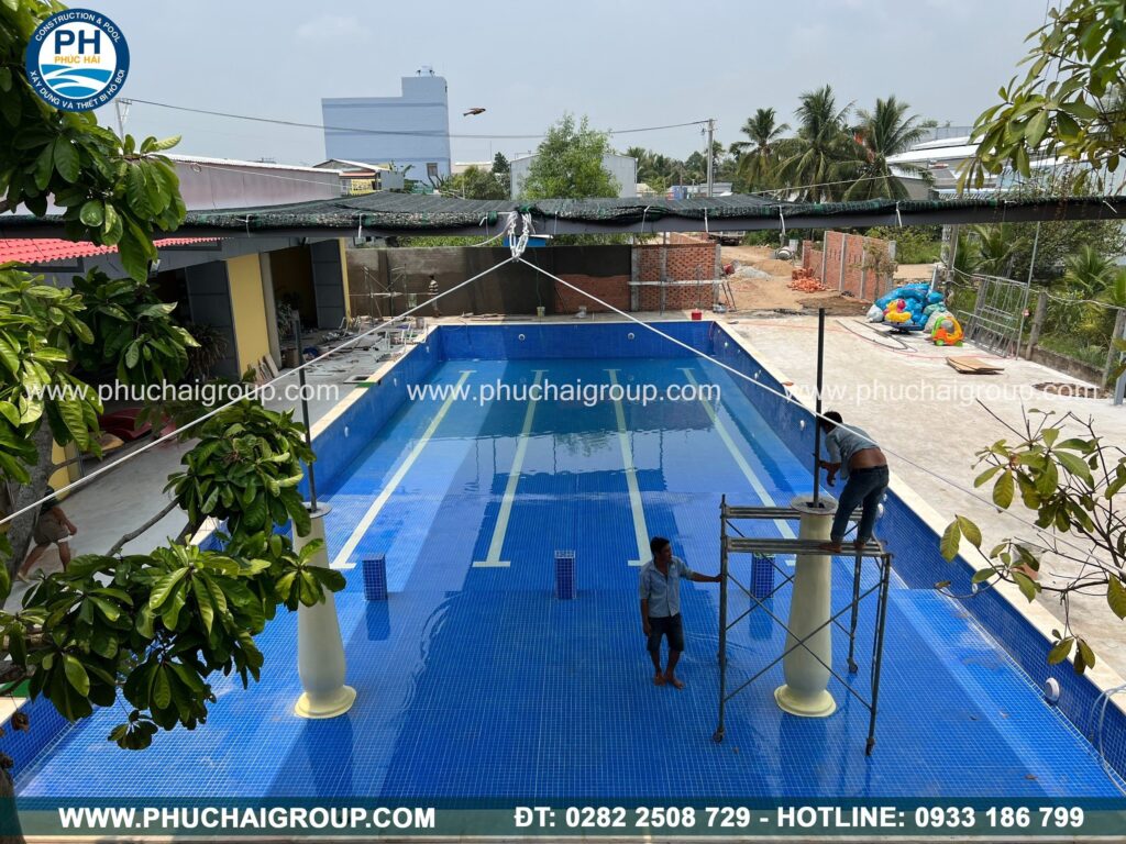 Thi công hồ bơi tại Cà Mau